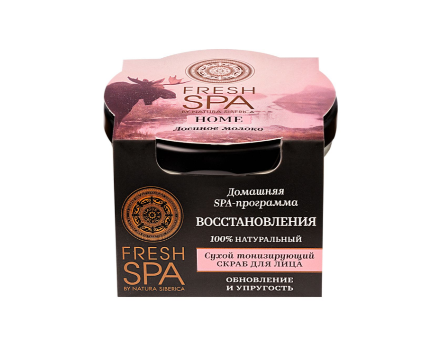 фото упаковки Natura Siberica Fresh Spa Home Сухой скраб для лица Лосиное молоко