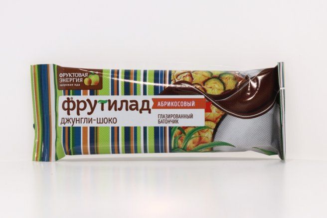 фото упаковки Фрутилад батончик Фруктовая энергия Джунгли в шоколаде