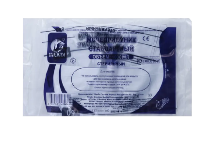 фото упаковки Inekta Мочеприемник стандартный прикроватный стерильный