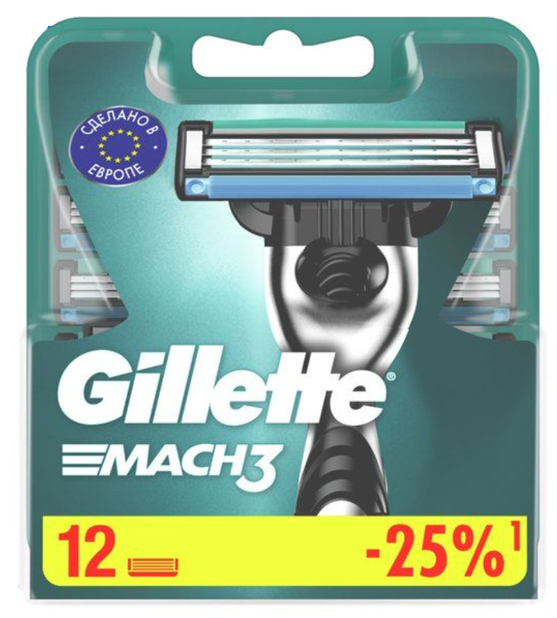фото упаковки Gillette Mach3 Сменные кассеты