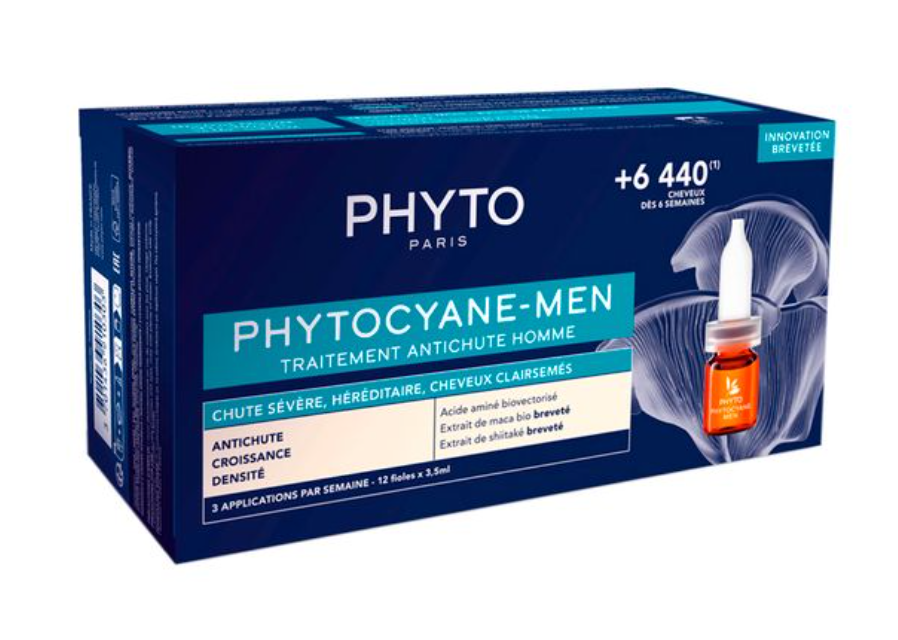 фото упаковки Phyto Phytocyane Сыворотка против выпадения волос для мужчин