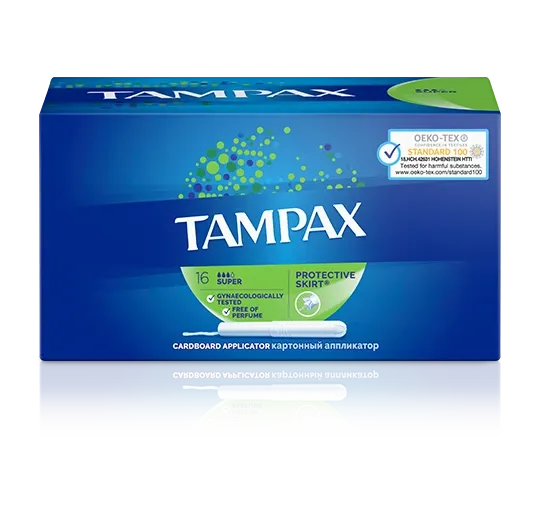 фото упаковки Tampax super тампоны с аппликатором