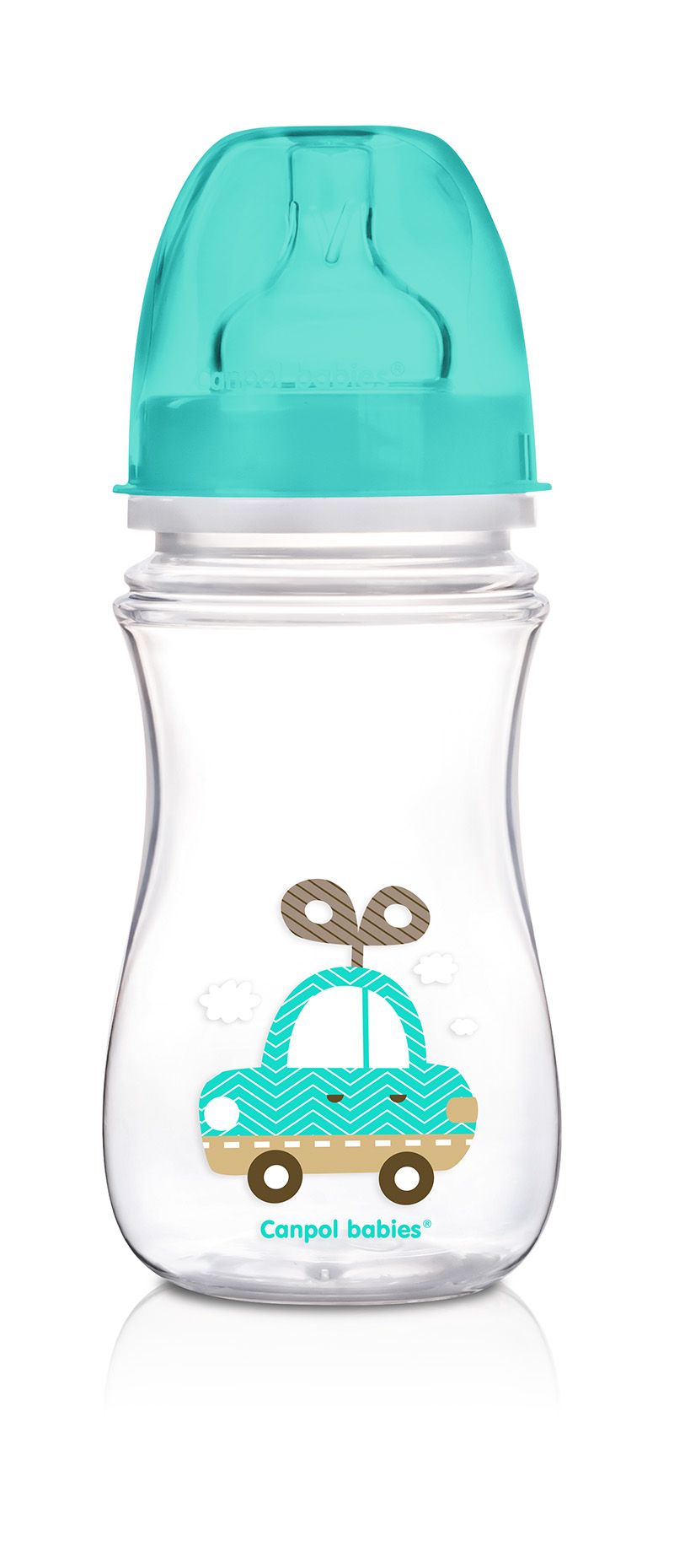 Canpol PP EasyStart бутылочка с широким горлышком антиколиковая, арт. 35/206, синего цвета, 240 мл, 1 шт.