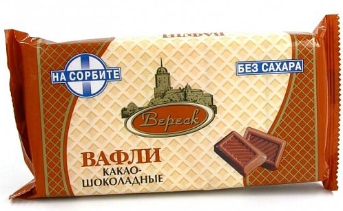фото упаковки Невские вафли Какао-Шоколадные на сорбите