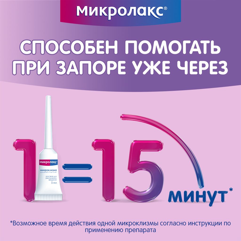 Микролакс, раствор для ректального введения, 5 мл, 12 шт.