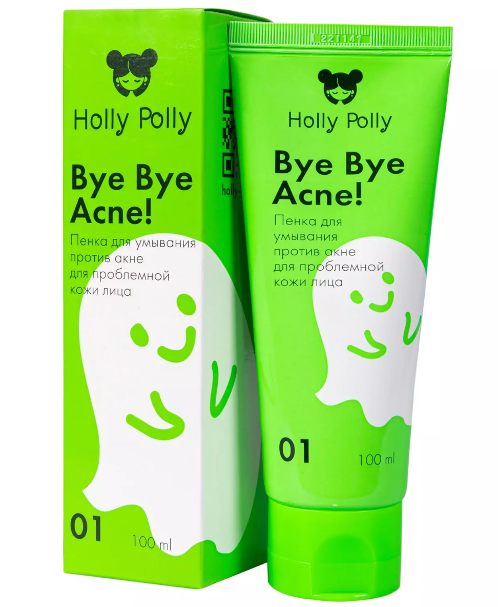 фото упаковки Holly Polly Пенка для умывания лица Bye Bye Acne!