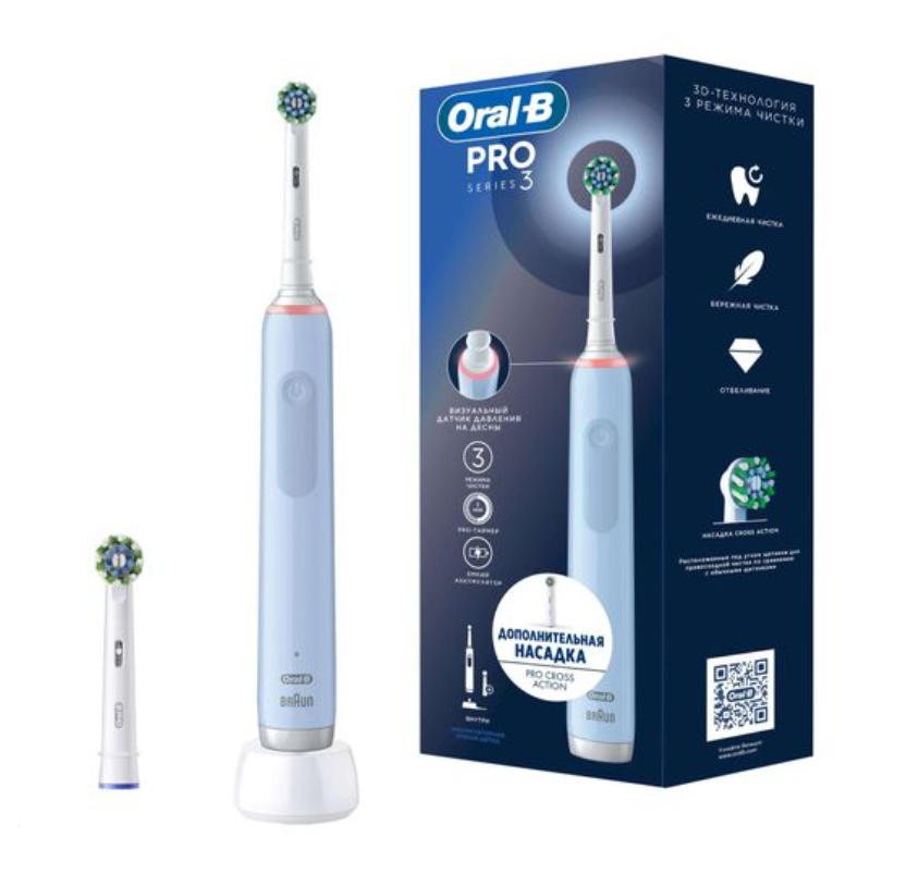 фото упаковки Oral-B набор Щетка зубная электрическая Pro 3 тип 3772