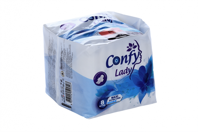 фото упаковки Confy Lady Maxi Extra Long Прокладки гигиенические с крылышками