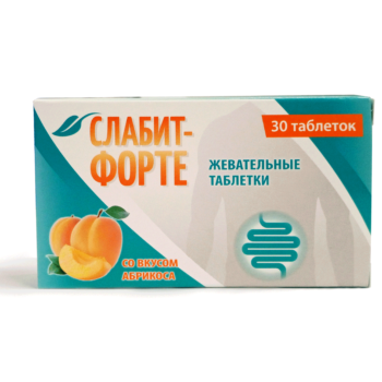 фото упаковки Слабит-Форте со вкусом абрикоса