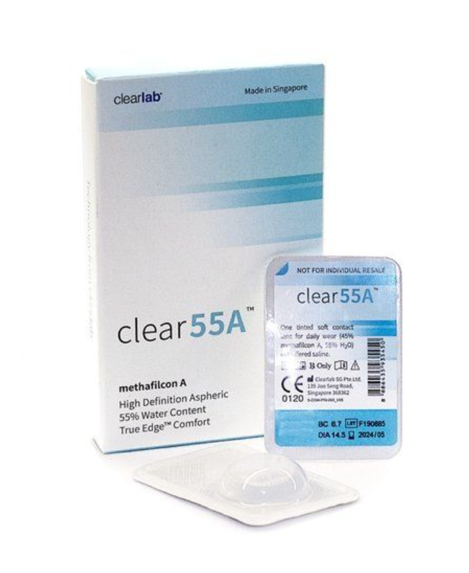 ClearLab Clear 55A Линзы контактные, BC=8.7 d=14.5, D(-8.00), 6 шт.