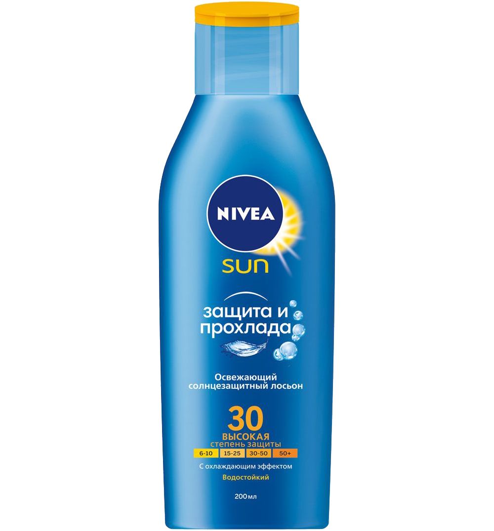 фото упаковки Nivea Sun Защита и Прохлада Лосьон солнцезащитный SPF30