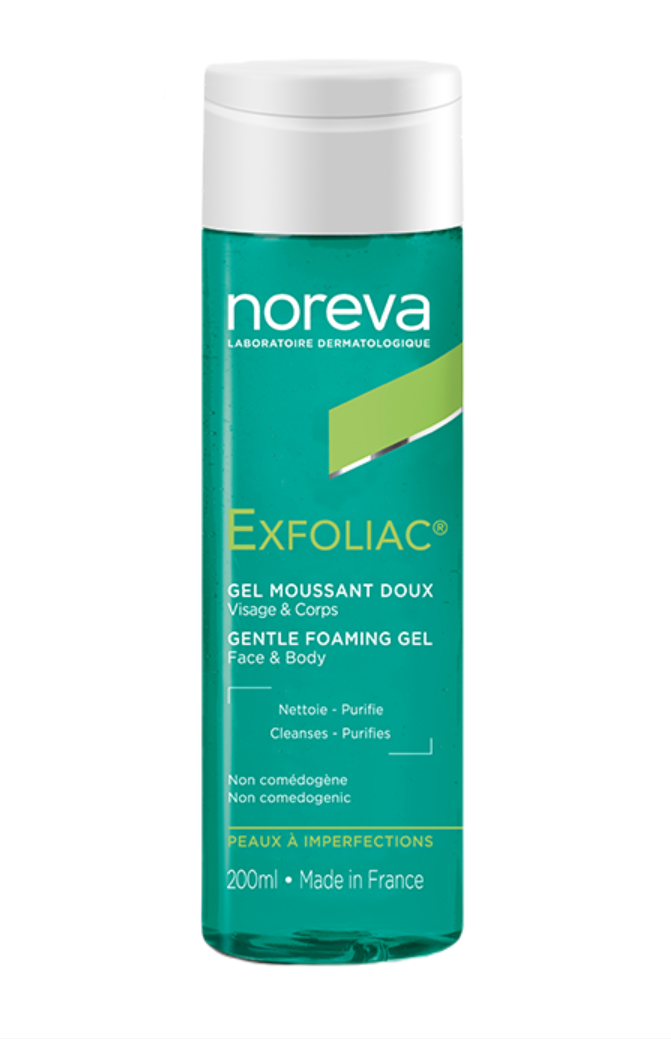 фото упаковки Noreva Exfoliac Мягкий гель для лица и тела