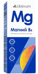 Liksivum Магний В6, раствор для приема внутрь, 100 мл, 1 шт.
