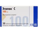 Эгилок С, 100 мг, таблетки пролонгированного действия, покрытые пленочной оболочкой, 30 шт.