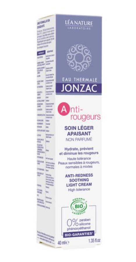 Jonzac Anti-rougeurs Легкий разглаживающий крем, крем, для кожи склонной к покраснениям и комбинированной, 40 мл, 1 шт.