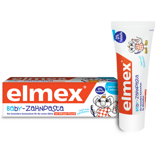 Элмекс Зубная паста детская от 0 до 2 лет, паста зубная, 50 мл, 1 шт.