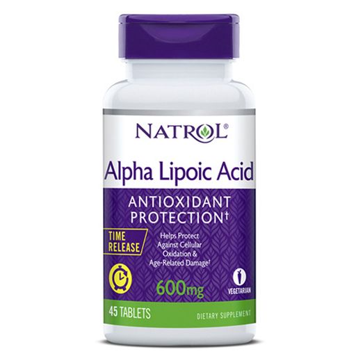 Natrol Альфа-липоевая кислота, таблетки с пролонгированным высвобождением, 45 шт.