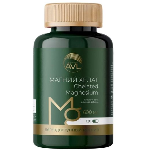 Магний хелат Алтайвитамины, 600 мг, капсулы, 120 шт.
