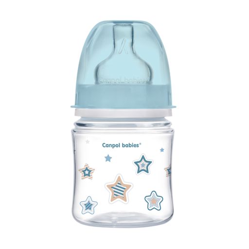 Canpol PP EasyStart бутылочка с широким горлышком антиколиковая, арт. 35/216, голубого цвета, 120 мл, 1 шт.
