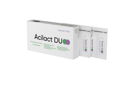 Ацилакт DUO Крем для интимной гигиены дозированный, крем для местного применения, 1,2 г, 10 шт.