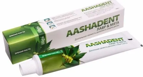 Aashadent зубная паста лавр и мята, паста зубная, 100 г, 1 шт.