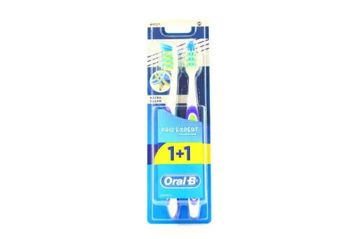 Oral-B ProExpert Экстра Чистка 40 Зубная щетка средняя 1+1, щетка зубная, средней жесткости, 2 шт.