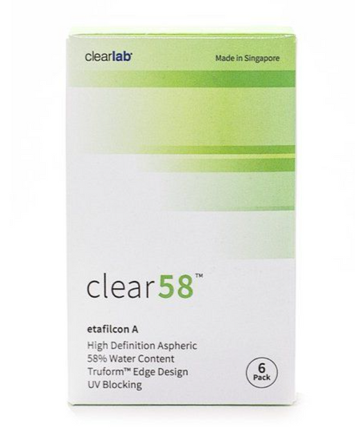 ClearLab Clear 58 Линзы контактные, BC=8,3 d=14,0, D(-6.00), 6 шт.