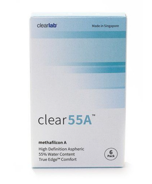 ClearLab Clear 55A Линзы контактные, BC=8,7 d=14,5, D(-0.75), 6 шт.