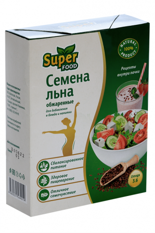 Super Food Семена Льна Обжаренные, 300 г, 1 шт.