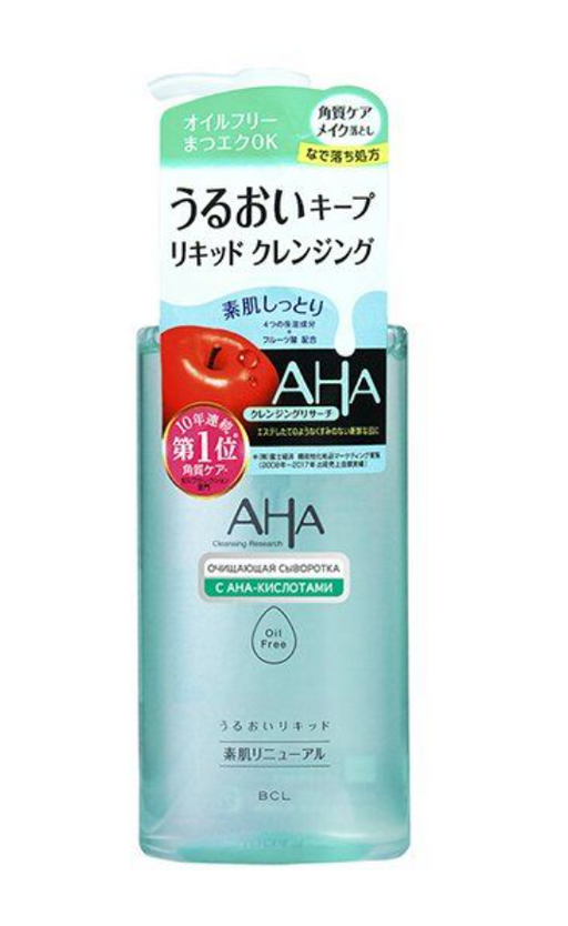 AHA Sensitive Сыворотка для снятия макияжа 2в1 с фруктовыми кислотами, сыворотка, для нормальной и комбинированной кожи, 200 мл, 1 шт.