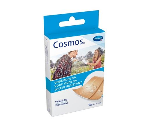 Cosmos Strips пластырь, 6х10 см, пластырь, водоотталкивающий, 5 шт.