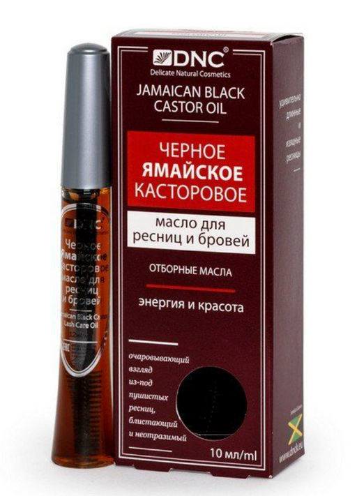 DNC Черное ямайское касторовое масло для ресниц и бровей, масло косметическое, 12 мл, 1 шт.