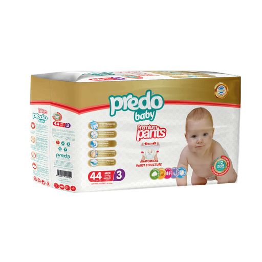 Predo Baby Подгузники-трусики для детей, р. 3, 4-9кг, 44 шт.