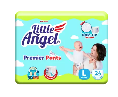 Little Angel Подгузники-трусики детские, L, 9-14 кг, 24 шт.