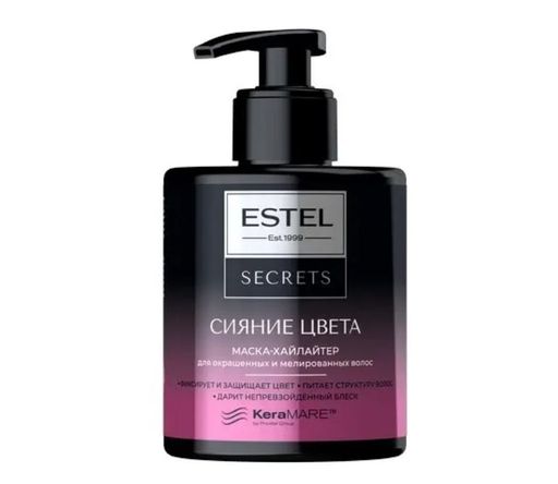Estel Secrets Маска для окрашенных и мелированных волос, Сияние цвета, 275 г, 1 шт.