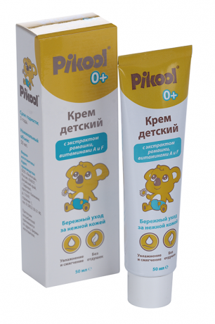 Pikool Крем детский, крем детский, с экстрактом ромашки и витамина А и F, 50 мл, 1 шт.