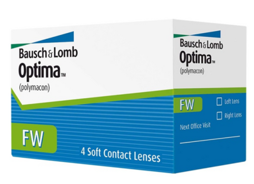 Bausch&Lomb Optima FW Контактные линзы плановой замены, BC=8,7 d=14,0, D(-2.50), стерильно, 4 шт.