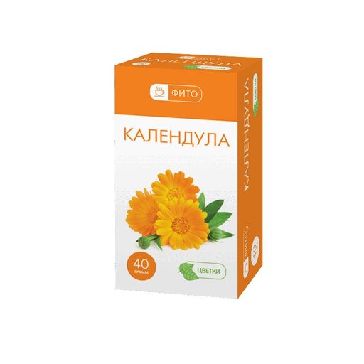 Фито Календула цветки, фиточай, 40 г, 1 шт.